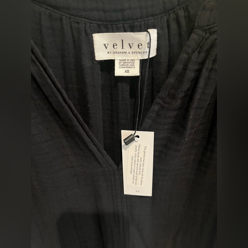 Velvety by black short babydoll dress. Never worn, tags still on. Size xs